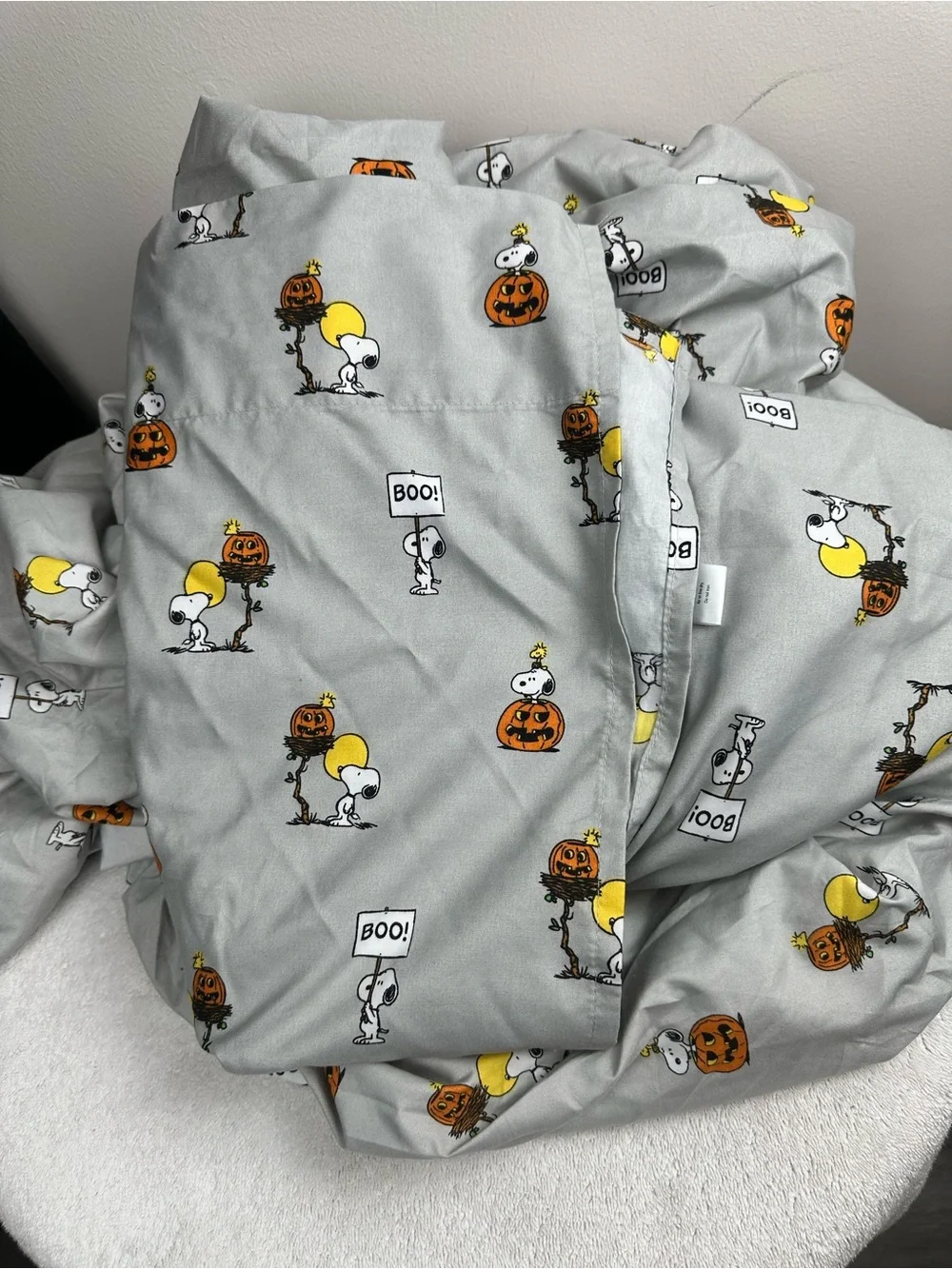Peanuts Halloween Snoopy Sheet Set Queen
